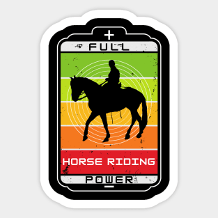 horse men riding Sticker